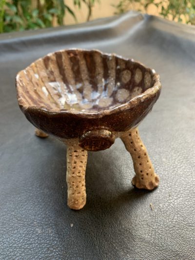 Australian handmade ceramic vase Flintstone designs