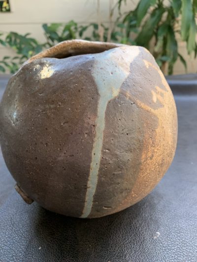 Australian handmade ceramic vase Flintstone designs