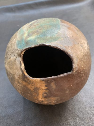 Australian handmade ceramic vase Flintstone designs