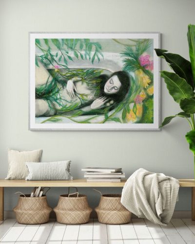 Daintree Dreaming in the Bath IV (Inspired by Ophelia)