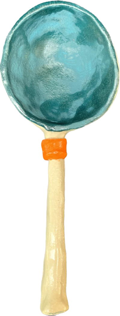 ceramic serving spoons salad servers