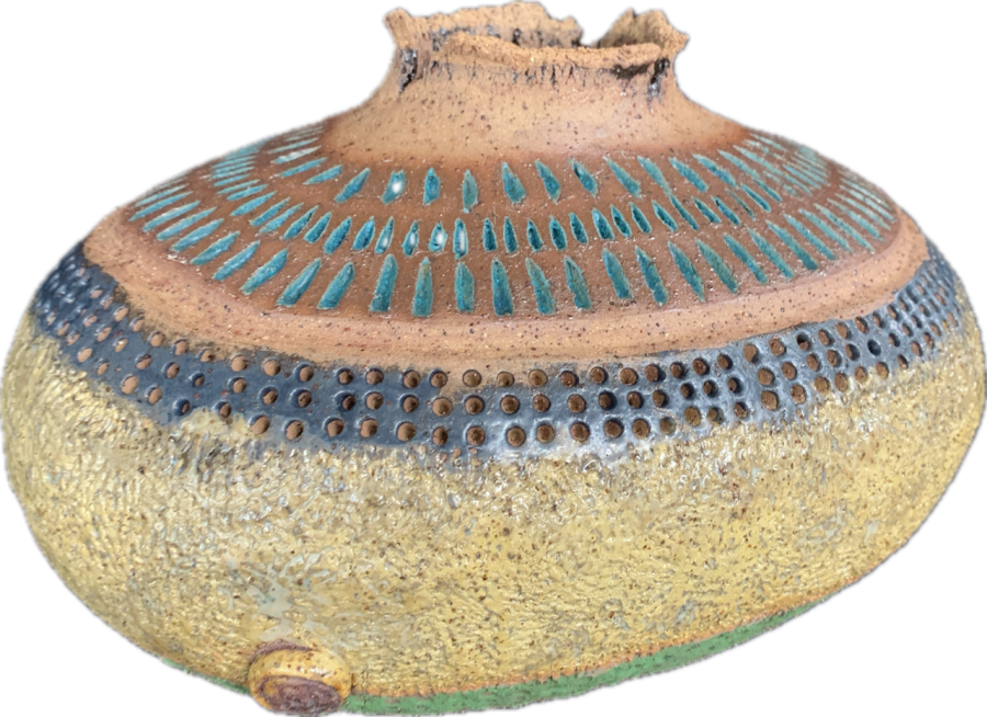 Fairisle Oval Pot